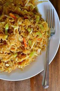 spaghetti squash chow mein