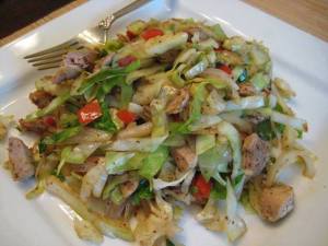 chicken cabbage stir fry