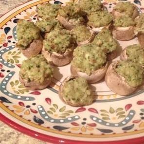 chicken cilantro stuffed mushrooms